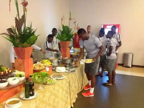 Mikel Obi & Teammates Pictured Having Lunch Ahead Of Today